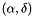 $(\alpha,\delta)$